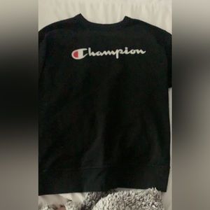 Black Champion crewneck.
